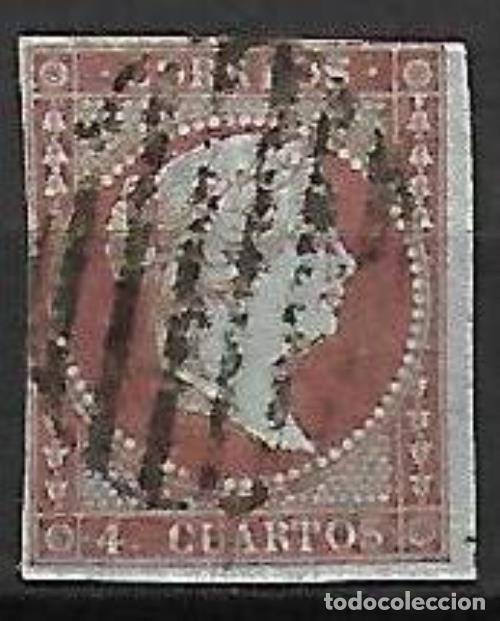 Sellos: EDIFIL N&ordm; 40 4cu. rojo Usado - Foto 1