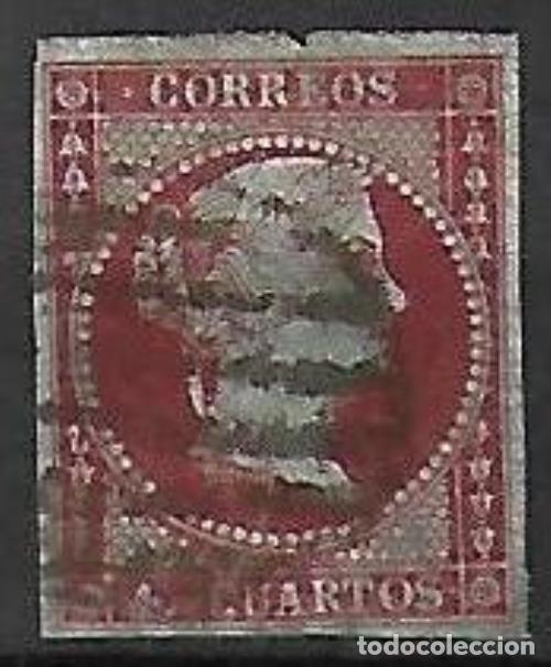 Sellos: EDIFIL N&ordm; 40 4cu. rojo Usado - Foto 1