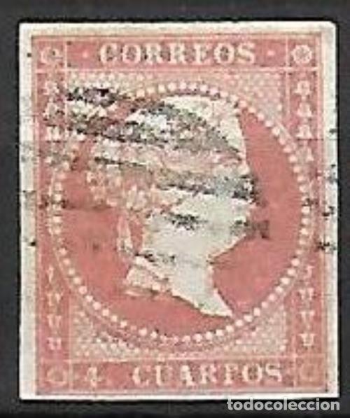 Sellos: EDIFIL N&ordm; 48 - 4cu rosa Usado - Foto 1