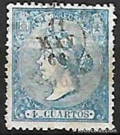 Sellos: EDIFIL N&ordm; 81 - 4cu. azul - Usado - Foto 1