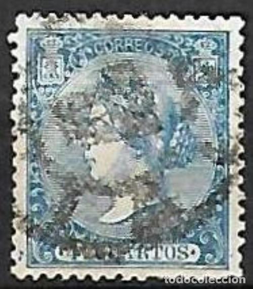 Sellos: EDIFIL N&ordm; 81 - 4cu. azul - Usado - Foto 1