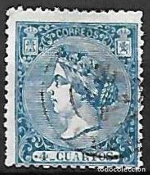 Sellos: EDIFIL N&ordm; 81 - 4cu. azul - Usado - Foto 1