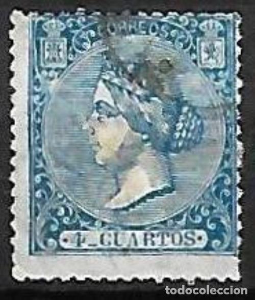 Sellos: EDIFIL N&ordm; 81 - 4cu. azul - Usado - Foto 1