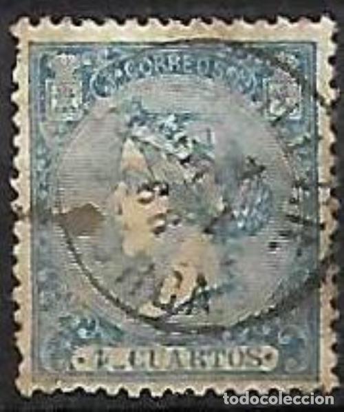 Sellos: EDIFIL N&ordm; 81 - 4cu. azul - Usado - Foto 1