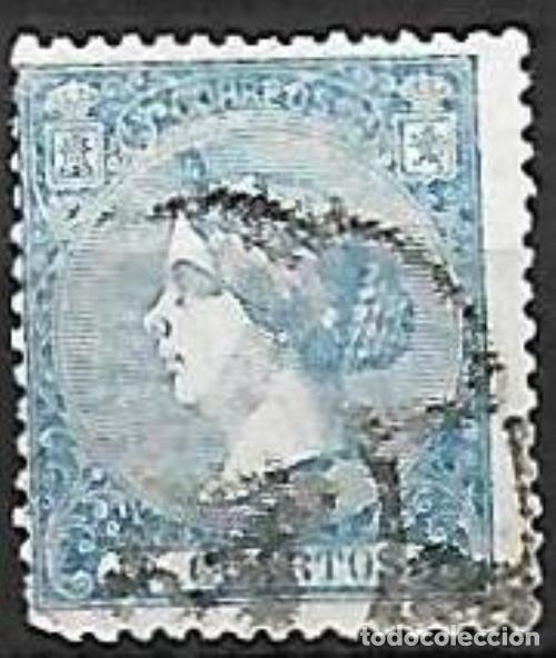 Sellos: EDIFIL N&ordm; 81 - 4cu. azul - Usado - Foto 1