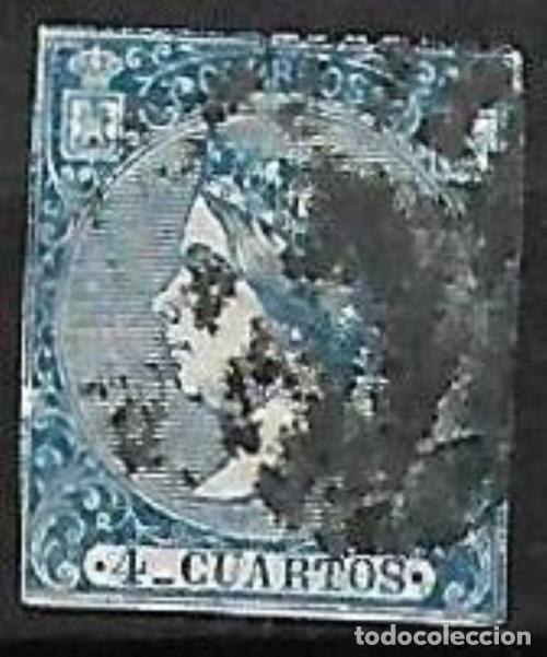 Sellos: EDIFIL N&ordm; 81 - 4cu. azul - Usado - Foto 1