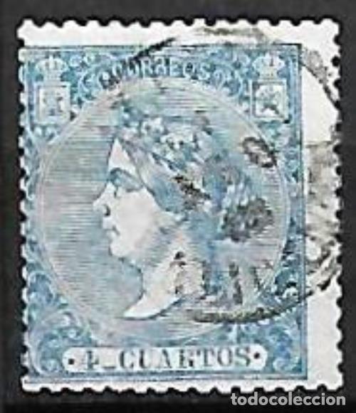 Sellos: EDIFIL N&ordm; 81 - 4cu. azul - Usado - Foto 1