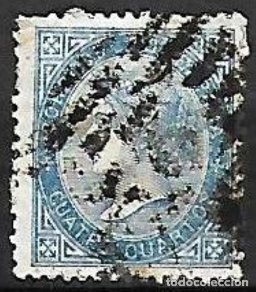 Sellos: EDIFIL N&ordm; 88 - 4cu. azul - Usado - Foto 1