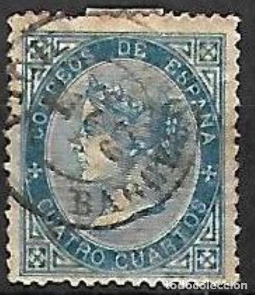 Sellos: EDIFIL N&ordm; 88 - 4cu. azul - Usado - Foto 1