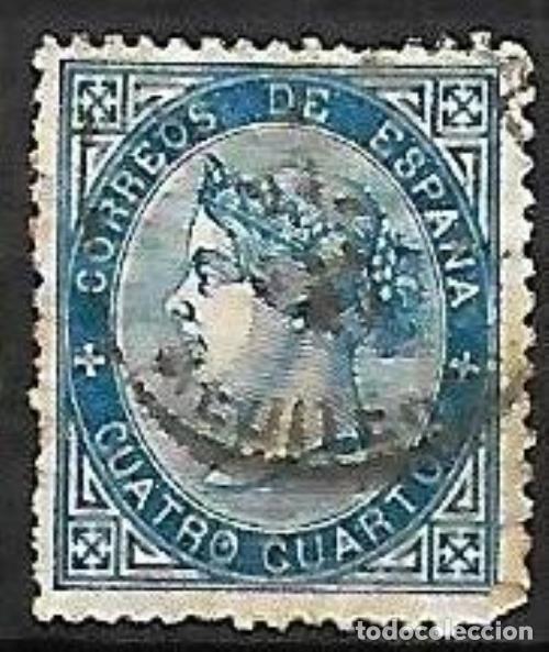 Sellos: EDIFIL N&ordm; 88 - 4cu. azul - Usado - Foto 1