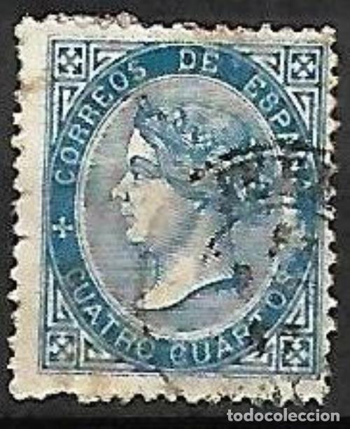 Sellos: EDIFIL N&ordm; 88 - 4cu. azul - Usado - Foto 1