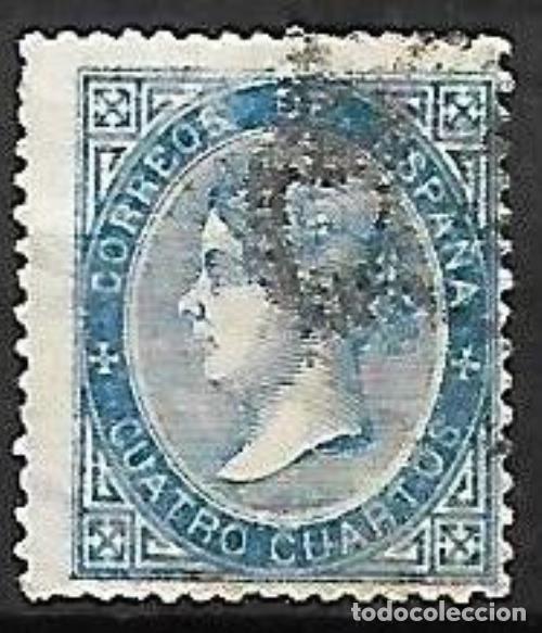 Sellos: EDIFIL N&ordm; 88 - 4cu. azul - Usado - Foto 1