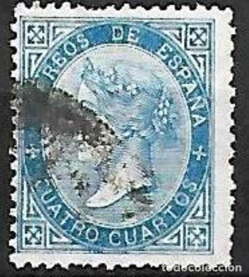 Sellos: EDIFIL N&ordm; 88 - 4cu. azul - Usado - Foto 1