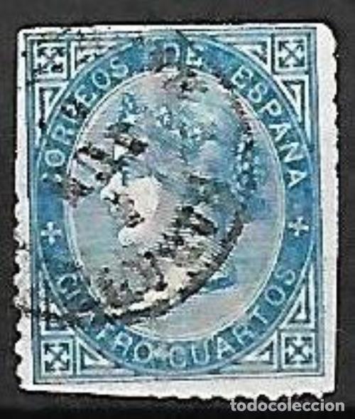 Sellos: EDIFIL N&ordm; 88 - 4cu. azul - Usado - Foto 1