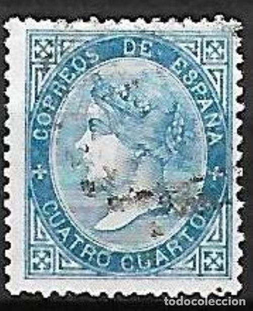 Sellos: EDIFIL N&ordm; 88 - 4cu. azul - Usado - Foto 1