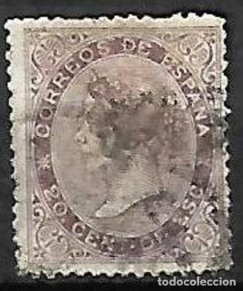 Sellos: EDIFIL N&ordm; 92 - 20c. de e. lila - Usado - Foto 1