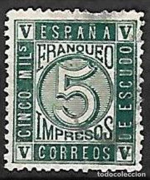 Sellos: EDIFIL N&ordm; 93* - 5m. verde Nuevo - Foto 1