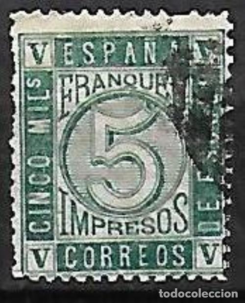 Sellos: EDIFIL N&ordm; 93 - 5m. verde Usado - Foto 1