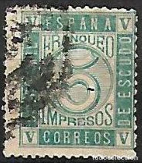 Sellos: EDIFIL N&ordm; 93 - 5m. verde Usado - Foto 1