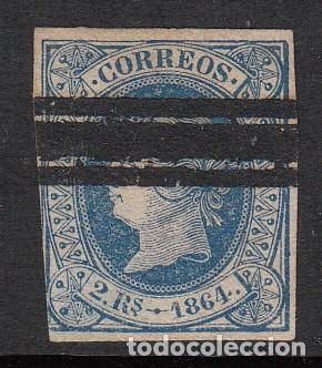 Sellos: 1864 SELLO NUM. 68 BARRADO - Foto 1