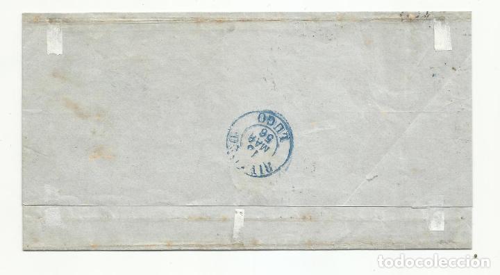 Sellos: ENVUELTA circulada 1856 A RIVADEO LUGO - Foto 2