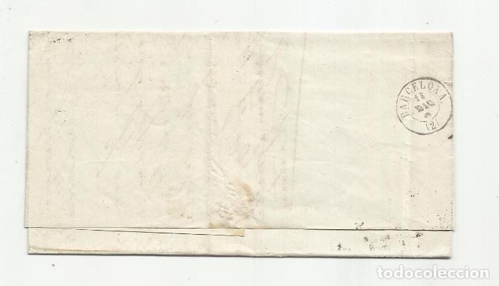Sellos: circulada Y ESCRITA 1870 DE SANTANDER A BARCELONA - Foto 3