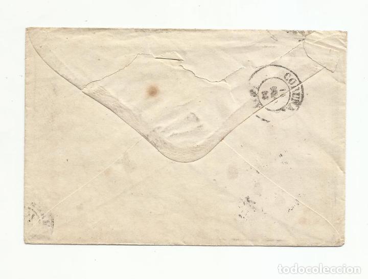 Sellos: circulada 1868 DE MADRID A LA CORU&Ntilde;A - Foto 2
