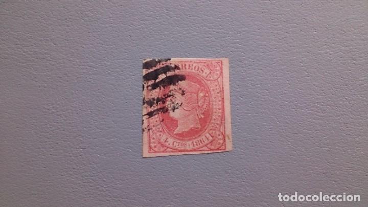Sellos: ESPA&Ntilde;A - 1864 - ISABEL II - EDIFIL 64. - Foto 1