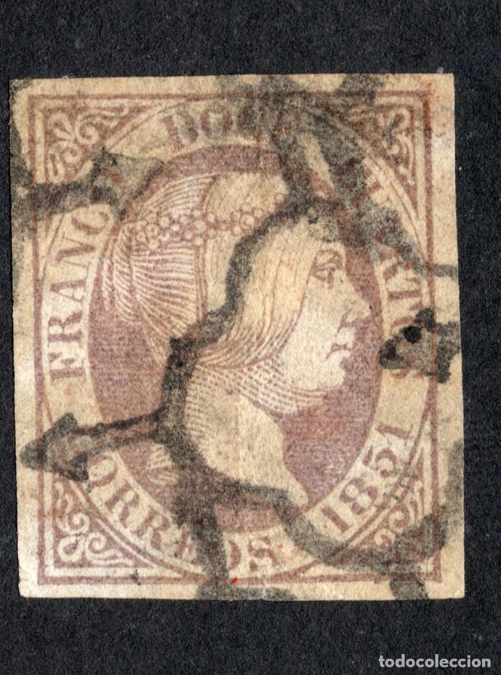 Sellos: 1851 - Isabel II. Edifil 7 - Foto 1