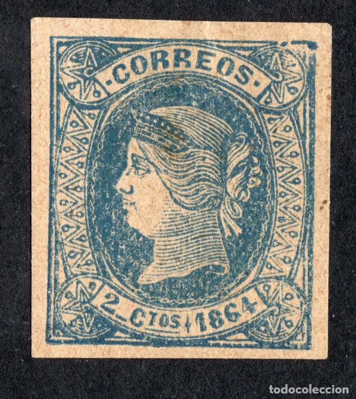 Sellos: 1864 - Isabel II. Edifil 63 - Foto 1