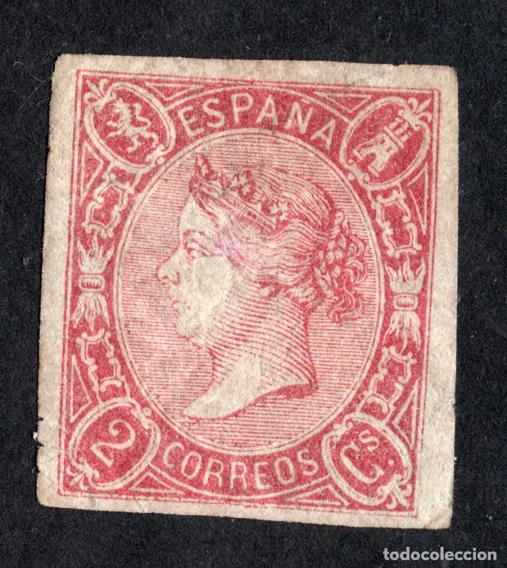 Sellos: 1865 - Isabel II. Edifil 69 - Foto 1