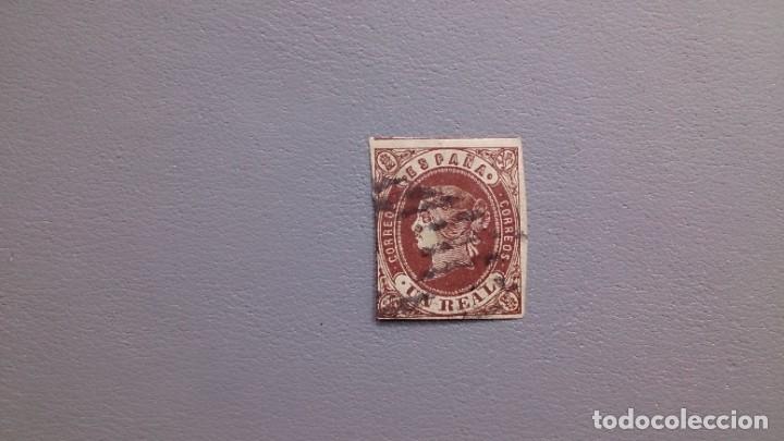 Sellos: ESPA&Ntilde;A - 1862 - ISABEL II - EDIFIL 61. - Foto 1