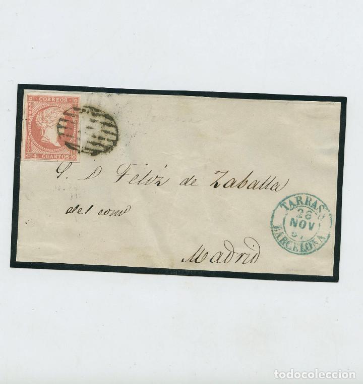 Sellos: TARRASSA - 26 NOV 1852. 4 CUARTOS - Foto 1