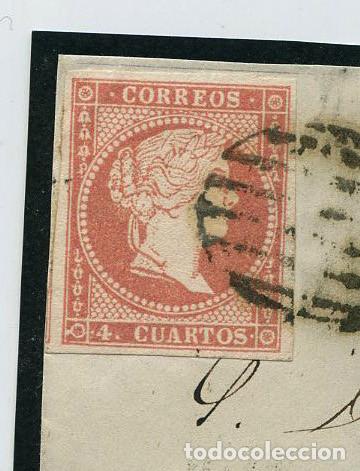 Sellos: TARRASSA - 26 NOV 1852. 4 CUARTOS - Foto 2