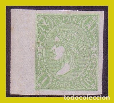Sellos: 1865 Isabel II, EDIFIL n&ordm; 72F (*) - Foto 1