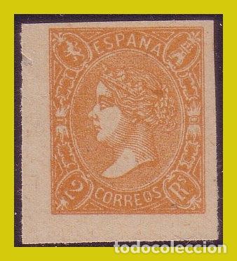 Sellos: 1865 Isabel II, EDIFIL n&ordm; 73AF (*) - Foto 1