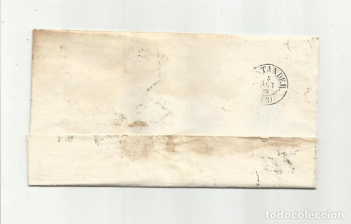 Sellos: circulada y escrita 1858 DE PALENCIA A santander - Foto 3