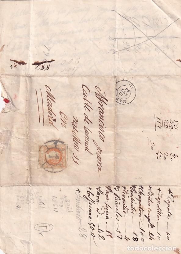 Sellos: Carta fechada en 1860 Madrid - Foto 1