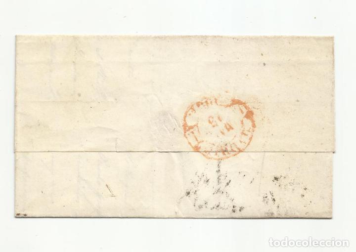 Sellos: envuelta circulada 1854 de badajoz a madrid - Foto 2