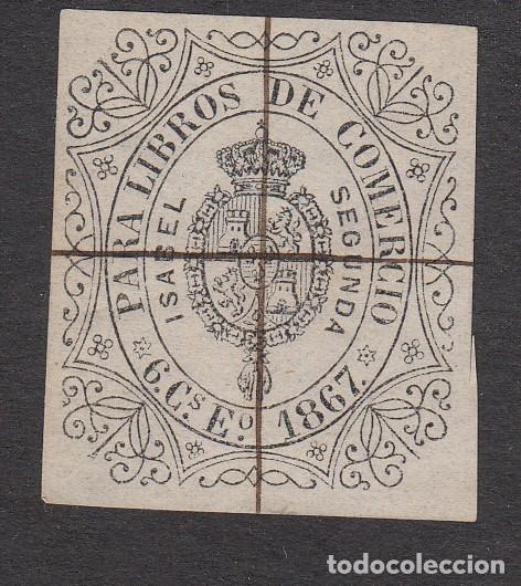 Sellos: FISCAL - PARA LIBROS DE COMERCIO - 6 CTS. 1867 - Foto 1