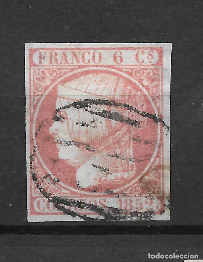 Sellos: ISABEL II EDIFIL 12. 6 CUARTOS DE 1852. EJEMPLAR DE LUJO - Foto 1