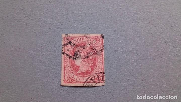 Sellos: ESPA&Ntilde;A - 1864 - ISABEL II - EDIFIL 64 - Foto 1