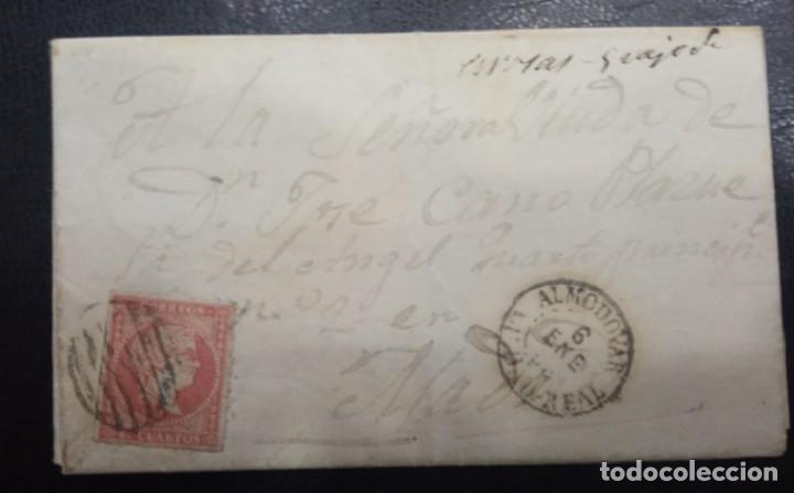 Sellos: 1859.-ALMODOVAR (CIUDAD REAL) A MADRID. - Foto 1