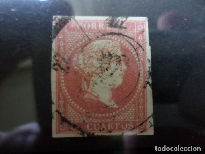 Sellos: 1855, isabel II, edifil 48 - Foto 1
