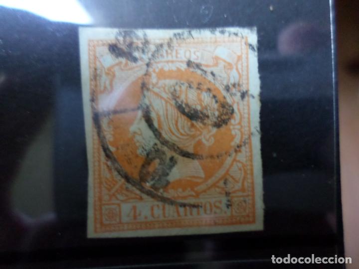 Sellos: 1860, isabel II, edifil 52 - Foto 1