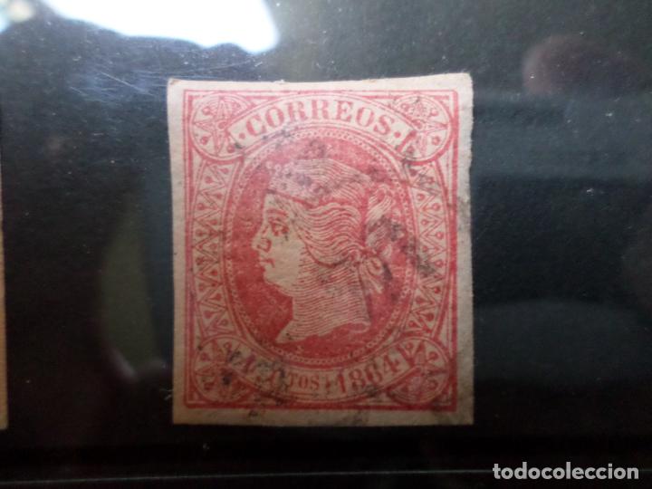 Sellos: 1864, isabel II, edifil 64 - Foto 1