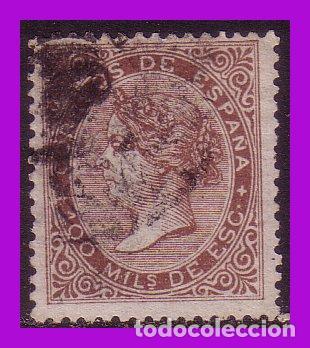 Sellos: 1868 Isabel II, EDIFIL n&ordm; 99 (o) - Foto 1