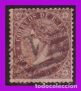 Sellos: 1868 Isabel II, EDIFIL n&ordm; 98 (o) - Foto 1