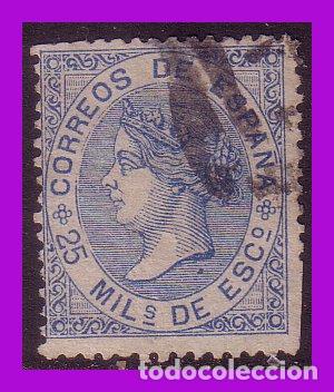 Sellos: 1868 Isabel II, EDIFIL n&ordm; 97 (o) - Foto 1
