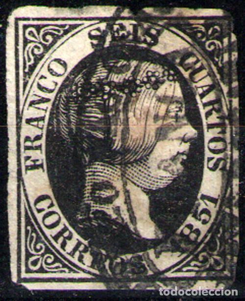 Sellos: Espa&ntilde;a n&ordm; 6. A&ntilde;o 1851 - Foto 1